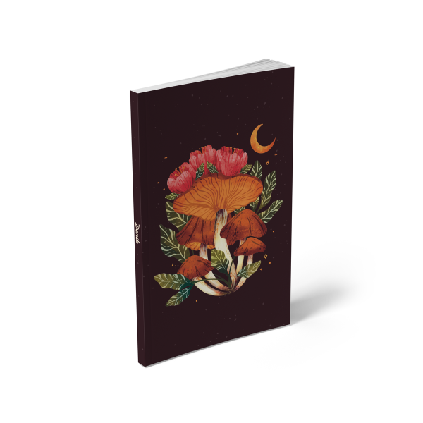 Denik Midnight Mushroom Layflat Journal Notebook