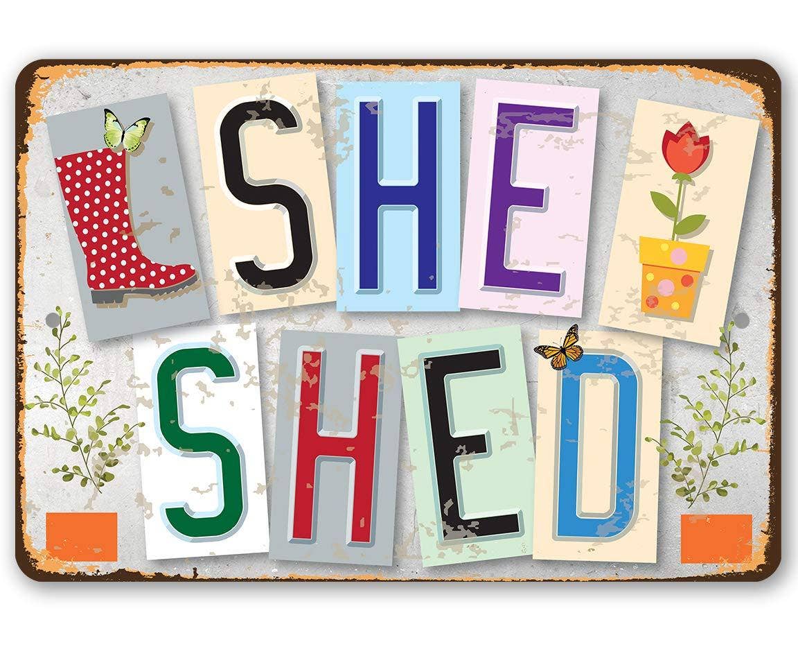 Rustic Metal Sign | She Shed
