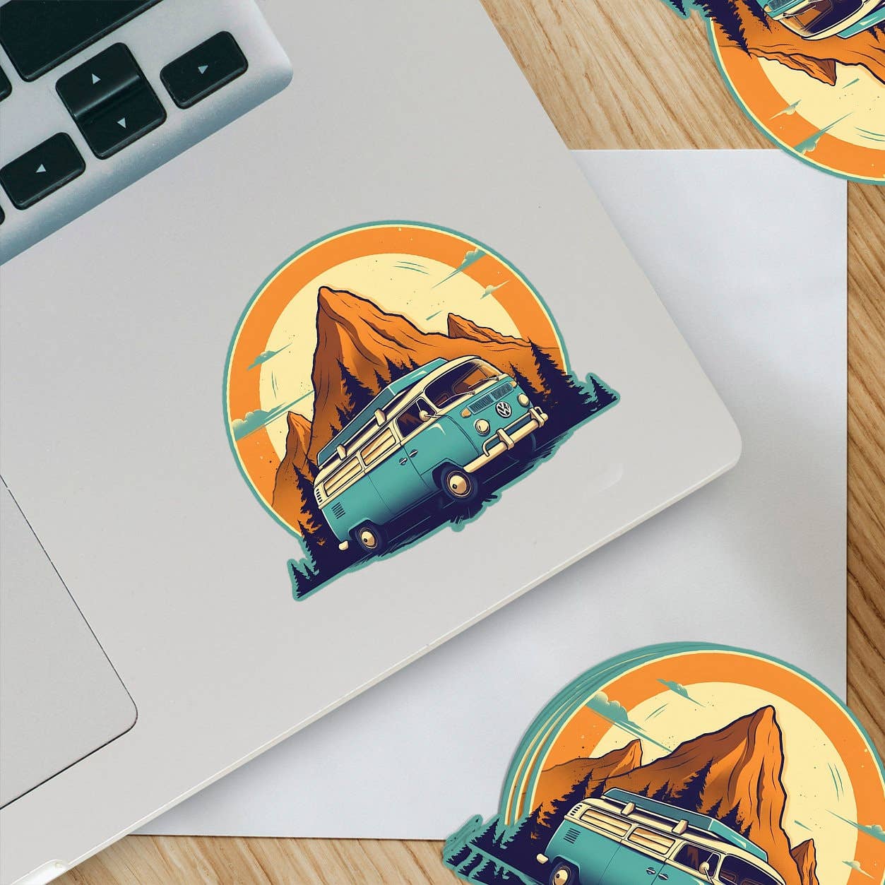 VW Bus Sticker- Teal