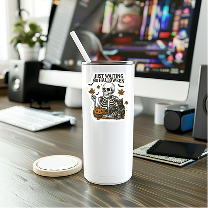 Funny Waiting For Halloween Vinyl Sticker