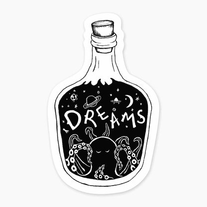 Bottle Dreams - 3" Art Sticker