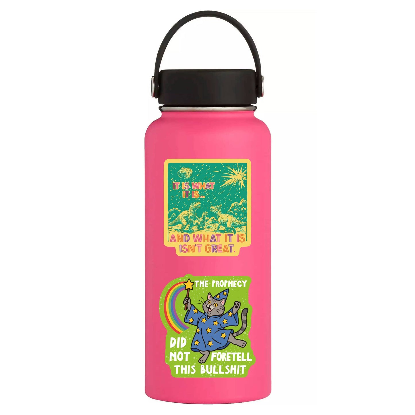 It Is What It Is Dinosaur Meteor High Quality Vinyl Sticker
