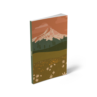 Denik Rosy Mountain  Soft Touch Layflat Notebook