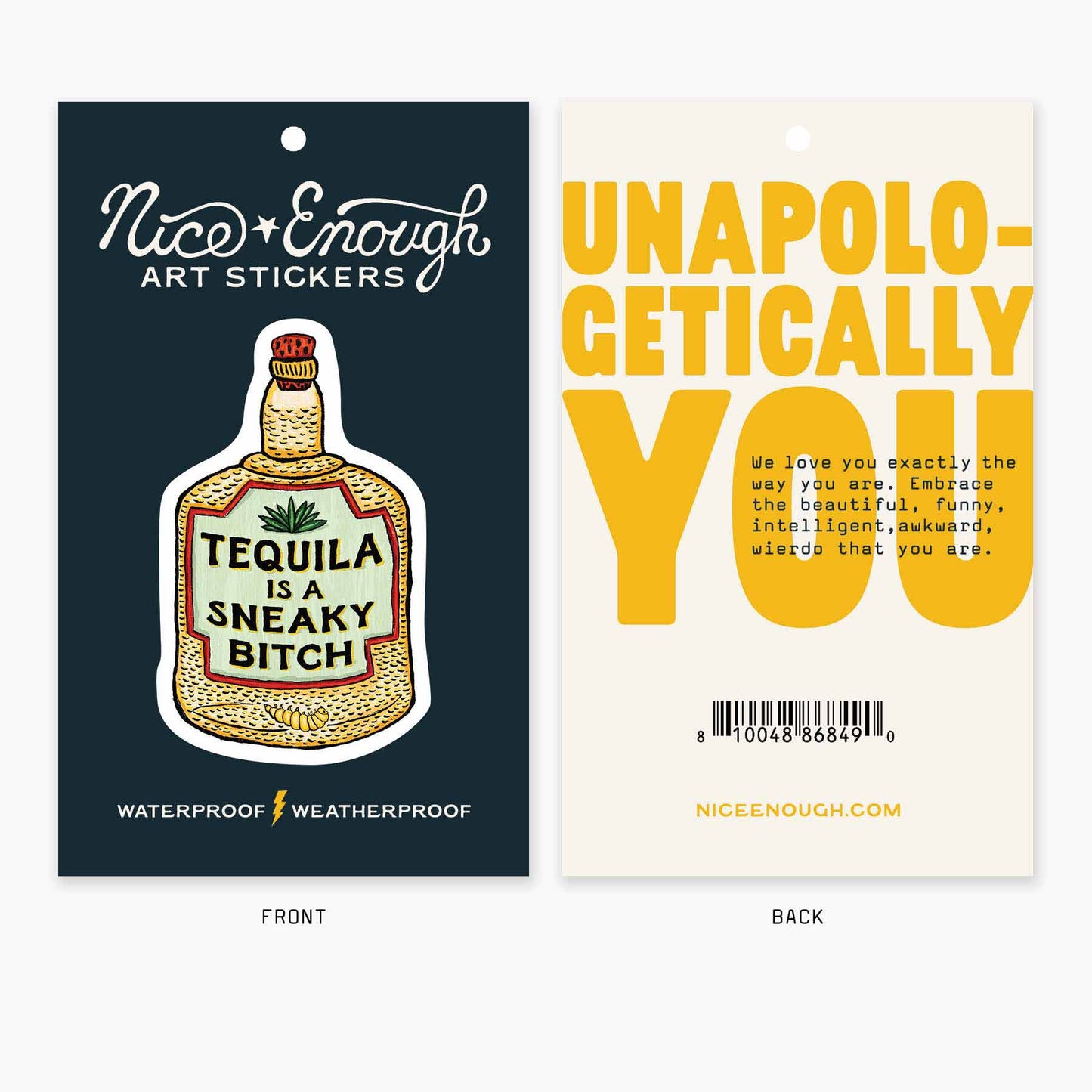 Tequila - 3" Art Sticker