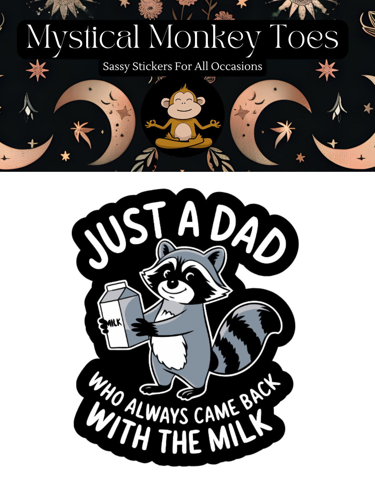 Funny Just A Dad Vinyl Sticker