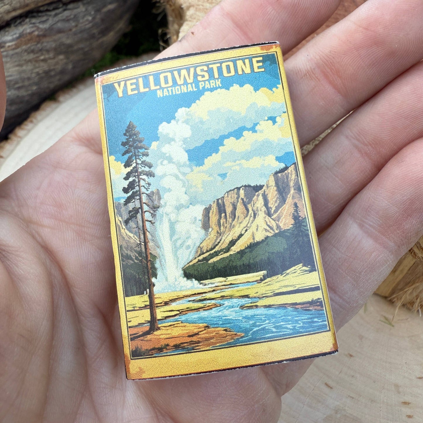 Yellowstone Vintage-looking National Park Matchboxes