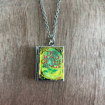 Book Locket Necklace - The Lord of the Rings - Forest
