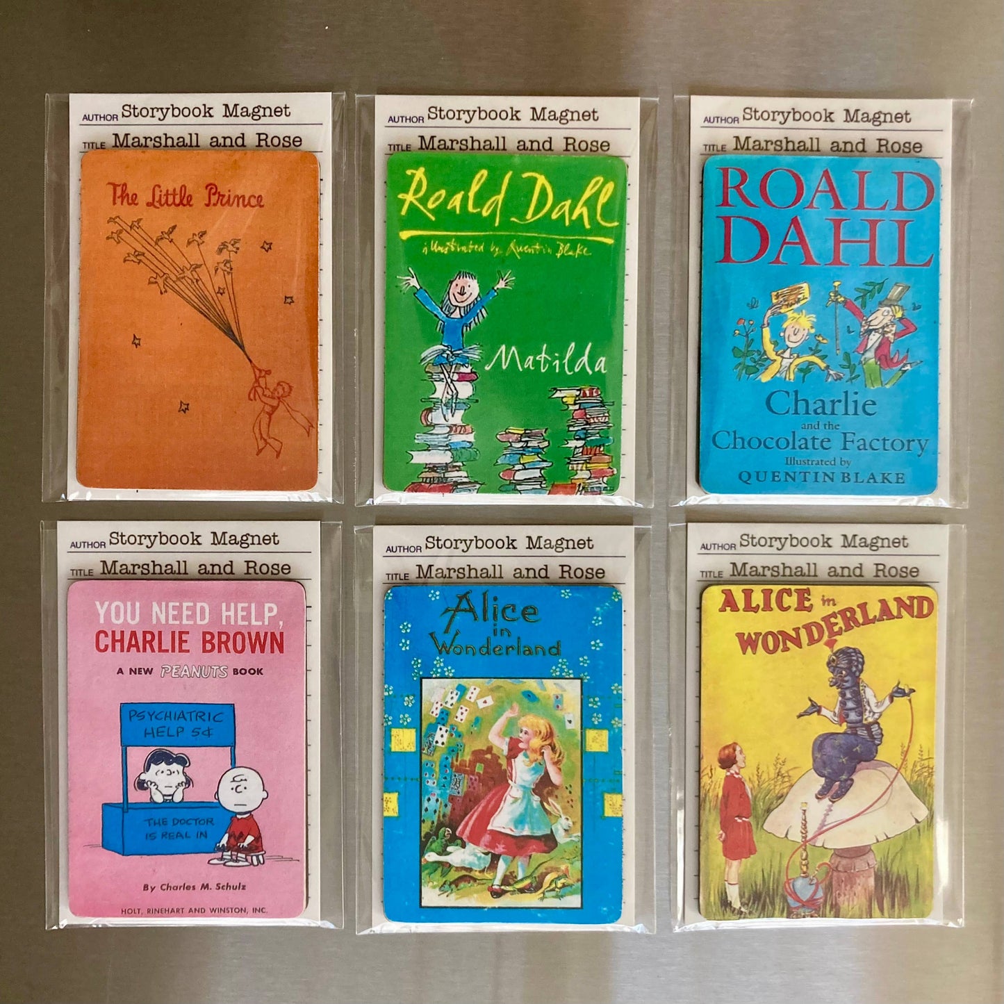 Bookish Magnet - Alice In Wonderland - Yellow