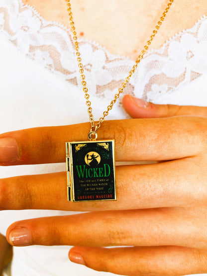Book Locket Necklace - Wicked - Modern Edition