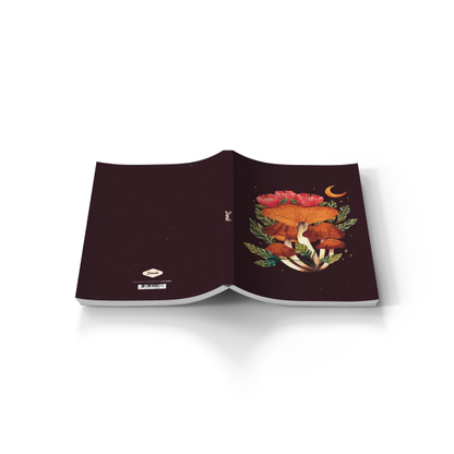 Denik Midnight Mushroom Layflat Journal Notebook