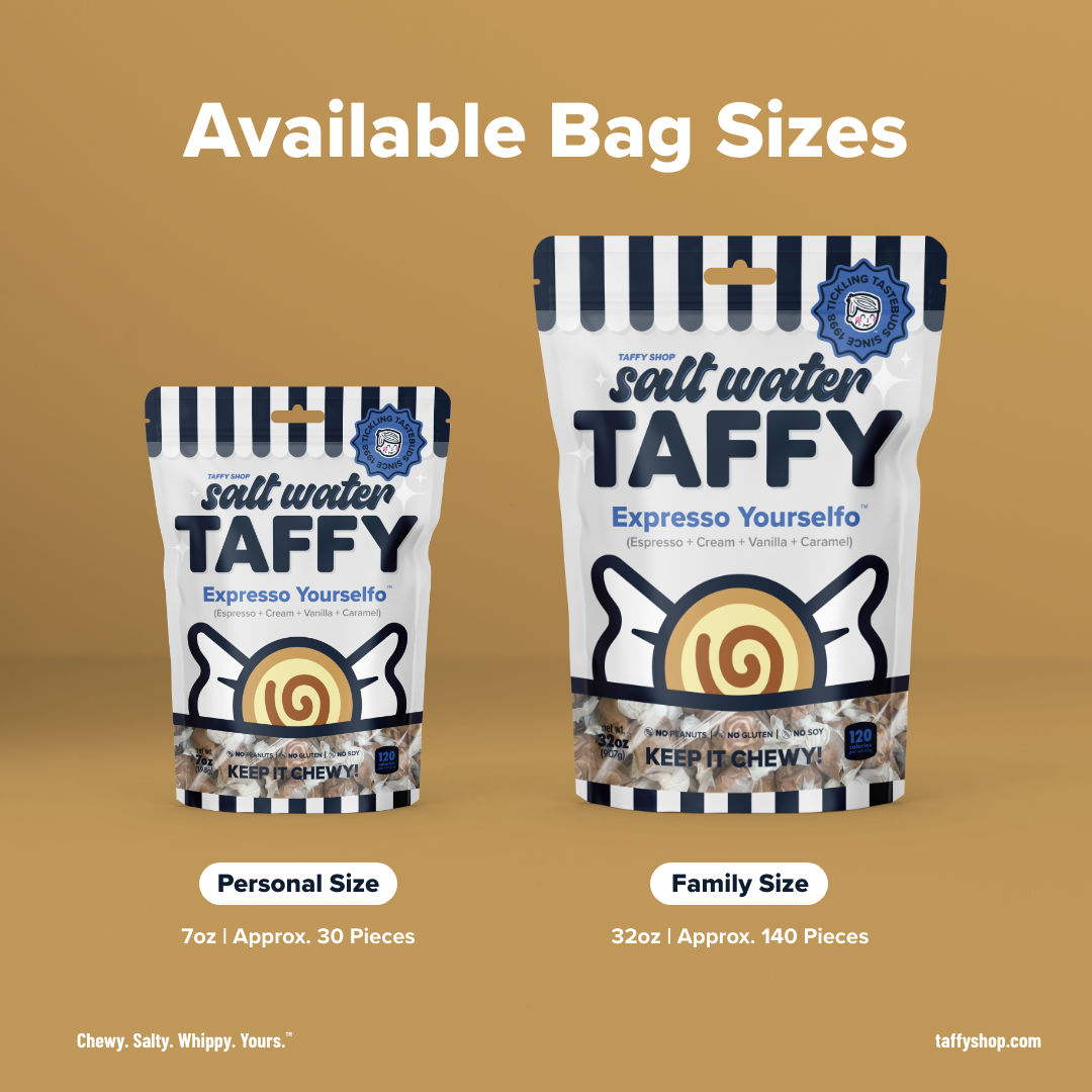Expresso Yourselfo™ Taffy (Espresso+Cream+Vanilla+Caramel)