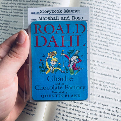 Bookish Magnet - Charlie and the Chocolate Factory - Blue