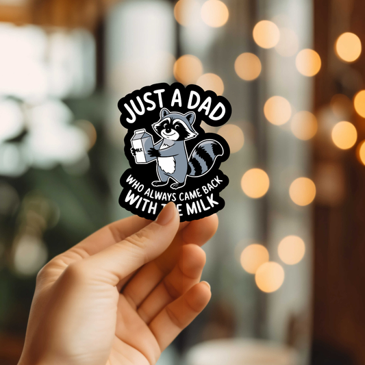 Funny Just A Dad Vinyl Sticker