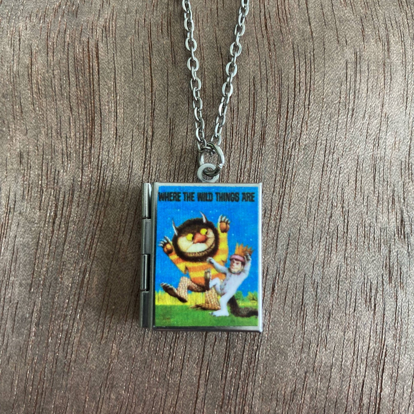 Book Locket Necklace - Where the Wild Things Are