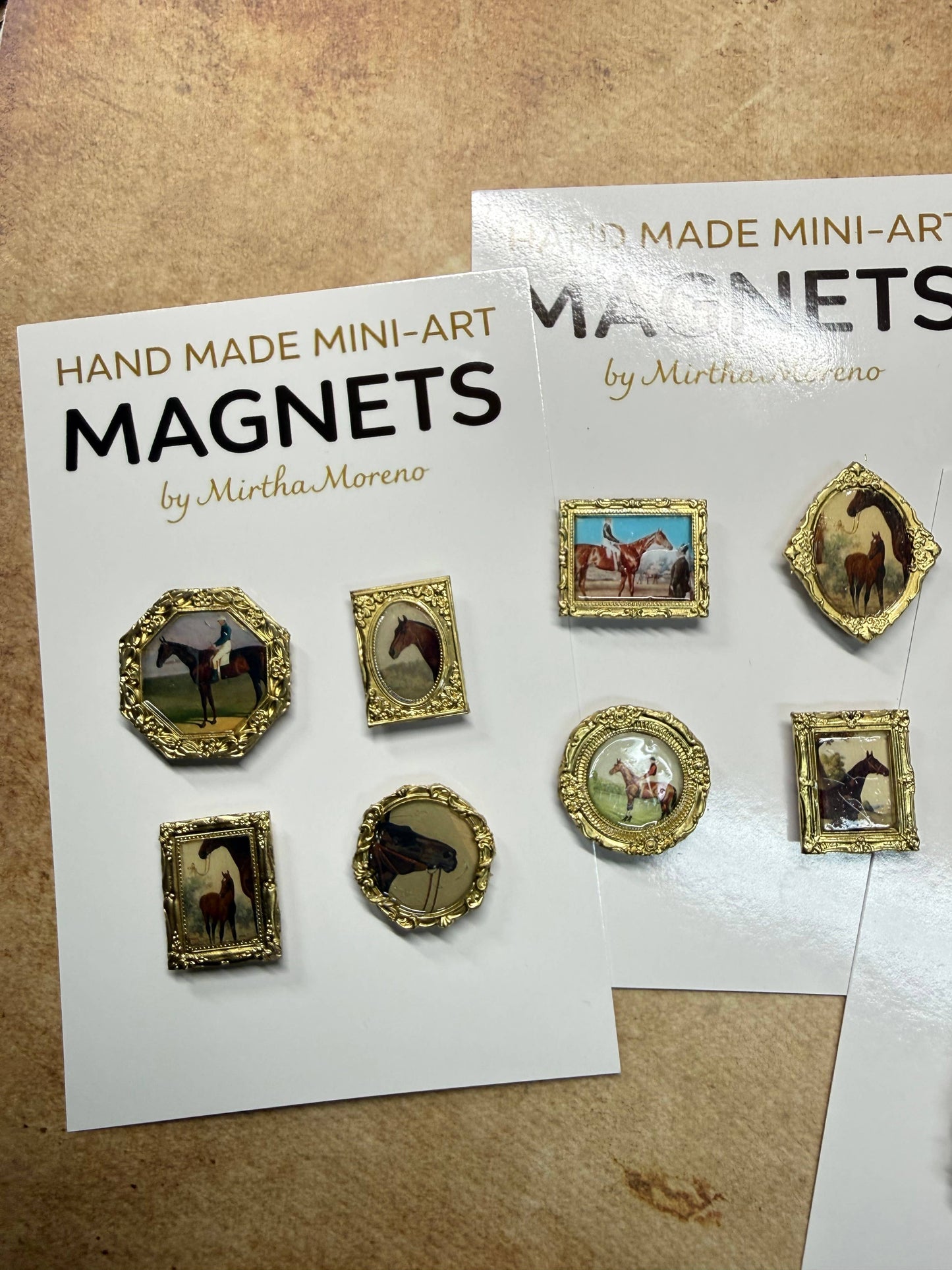Equine Magnets (Set of 4 each) Vintage Horse images