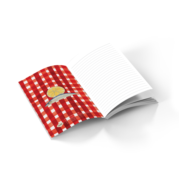 Denik Tinned Fish Soft Touch Layflat Notebook