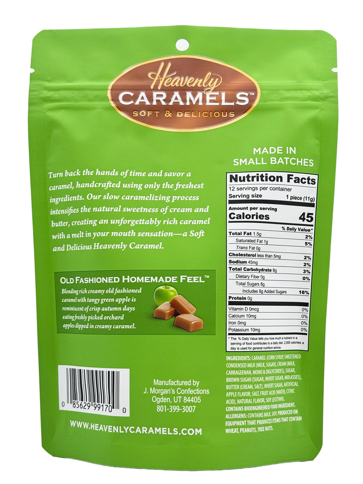 Heavenly Caramels | Green Apple Caramels 4.7oz