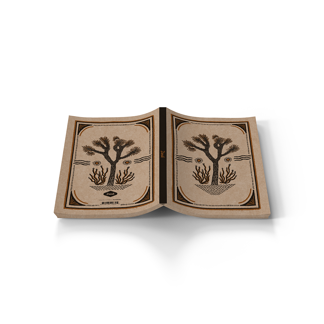 Denik Desert Sunrise Kraft Layflat Notebook