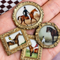 Equine Magnets (Set of 4 each) Vintage Horse images
