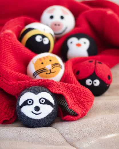 Friendsheep Critter Camp Eco Wool Dryer Balls - Set of 6