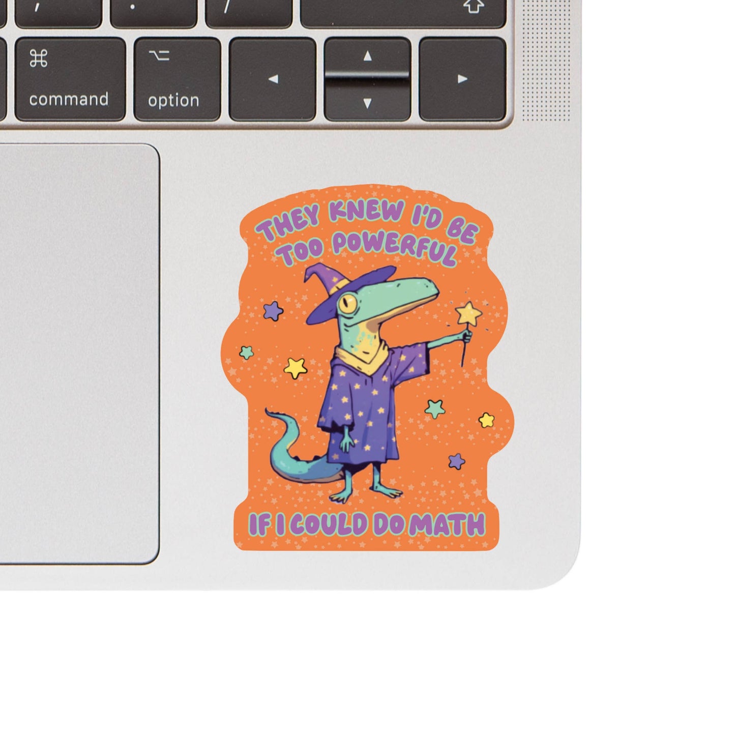 Math Wizard Lizard Funny High Quality Vinyl Sticker
