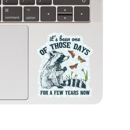 Mental Health Butterfly Raccoon High Quality Vinyl Sticker