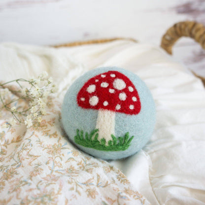 Friendsheep Enchanted Mushrooms Eco Wool Dryer Balls - Set of 6
