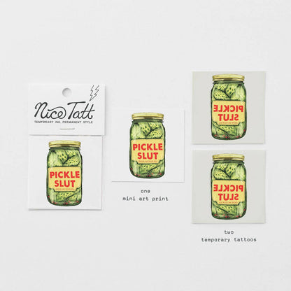 Pickle Slut - Temporary Tattoo