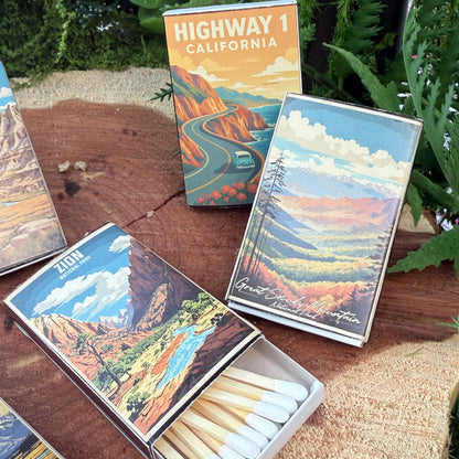 Zion Vintage-looking National Park Matchboxes