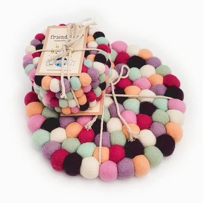 Friendsheep Macarons Eco Coasters and Trivets