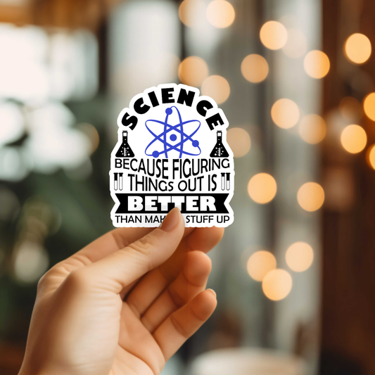 Funny Science Vinyl Sticker