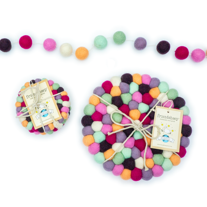 Friendsheep Macarons Eco Coasters and Trivets