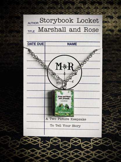 Book Locket Necklace - Frog and Toad Are Friends