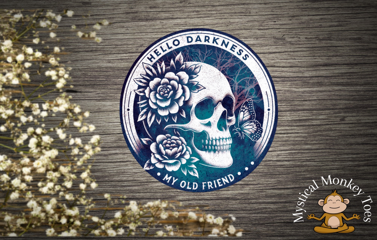 Hello Darkness Vinyl Sticker