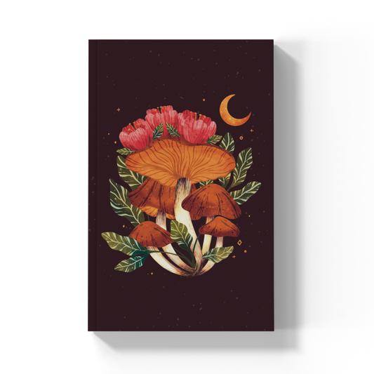 Denik Midnight Mushroom Layflat Journal Notebook