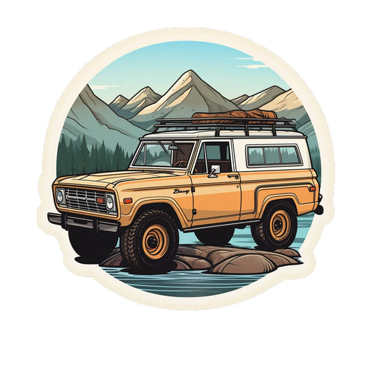 Old School Bronco Sticker