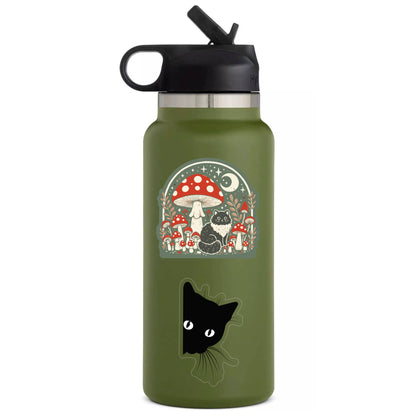Lurking Kitty Cat Cute Clear High Quality Vinyl Sticker