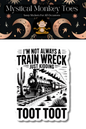 Train Wreck Toot Toot Sticker