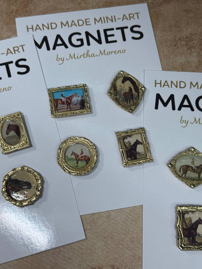 Equine Magnets (Set of 4 each) Vintage Horse images