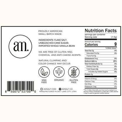 AM Salt 10.5oz - Vanilla Baking SALT