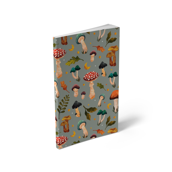 Denik Mushroom Garden Layflat Journal Notebook