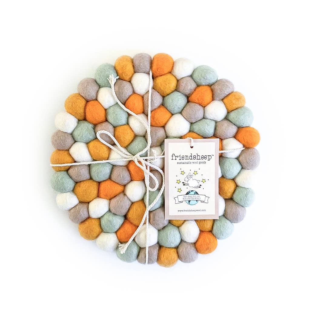 Friendsheep Pumpkin Patch Eco Coasters and Trivets