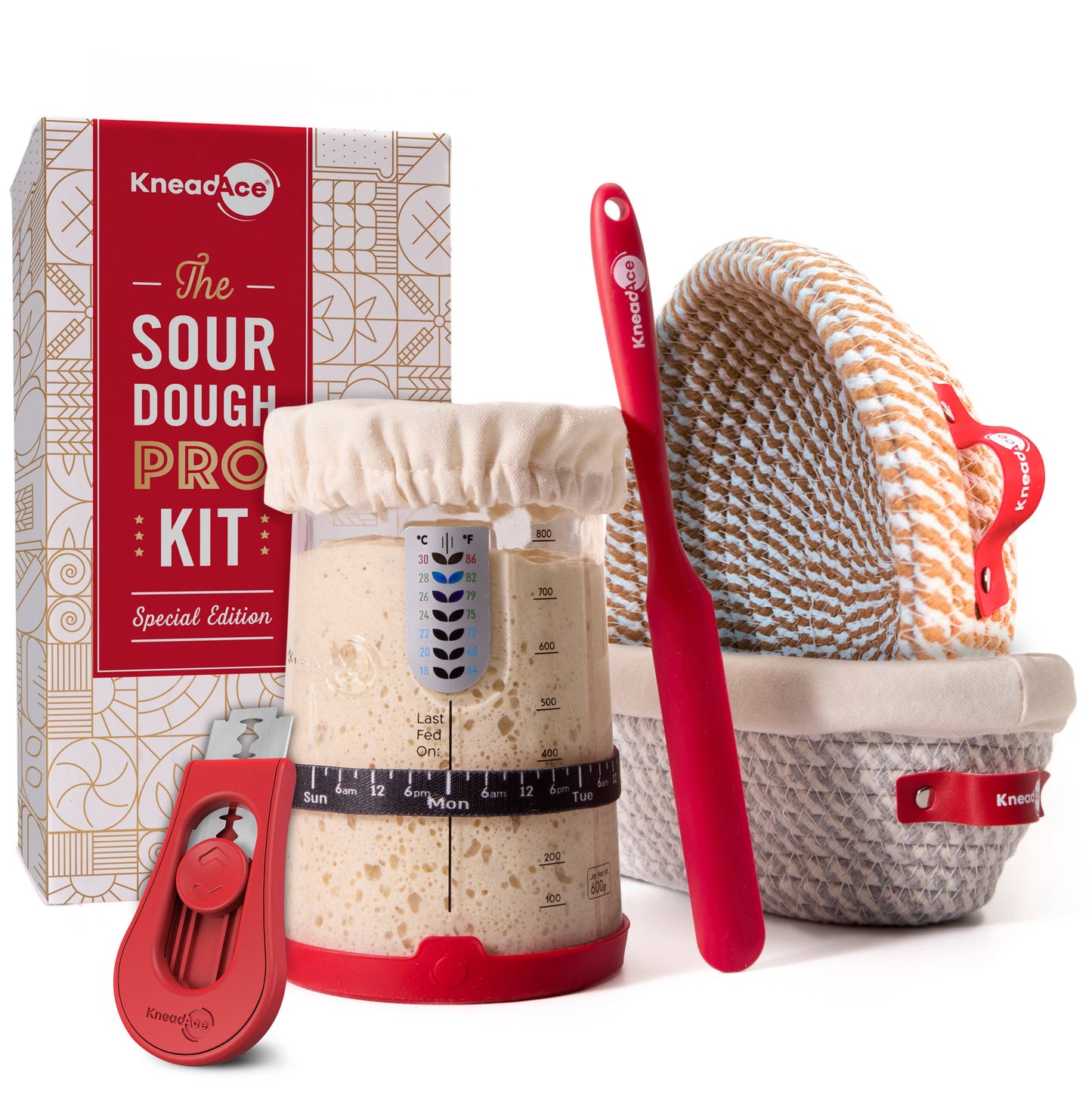 KneadAce PRO Sourdough Kit with 34oz PRO Jar