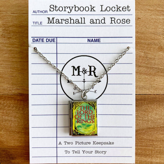 Book Locket Necklace - The Lord of the Rings - Forest