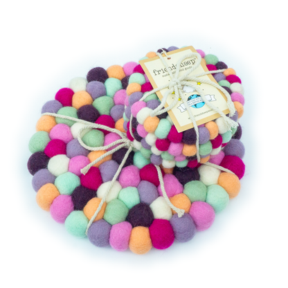 Friendsheep Macarons Eco Coasters and Trivets
