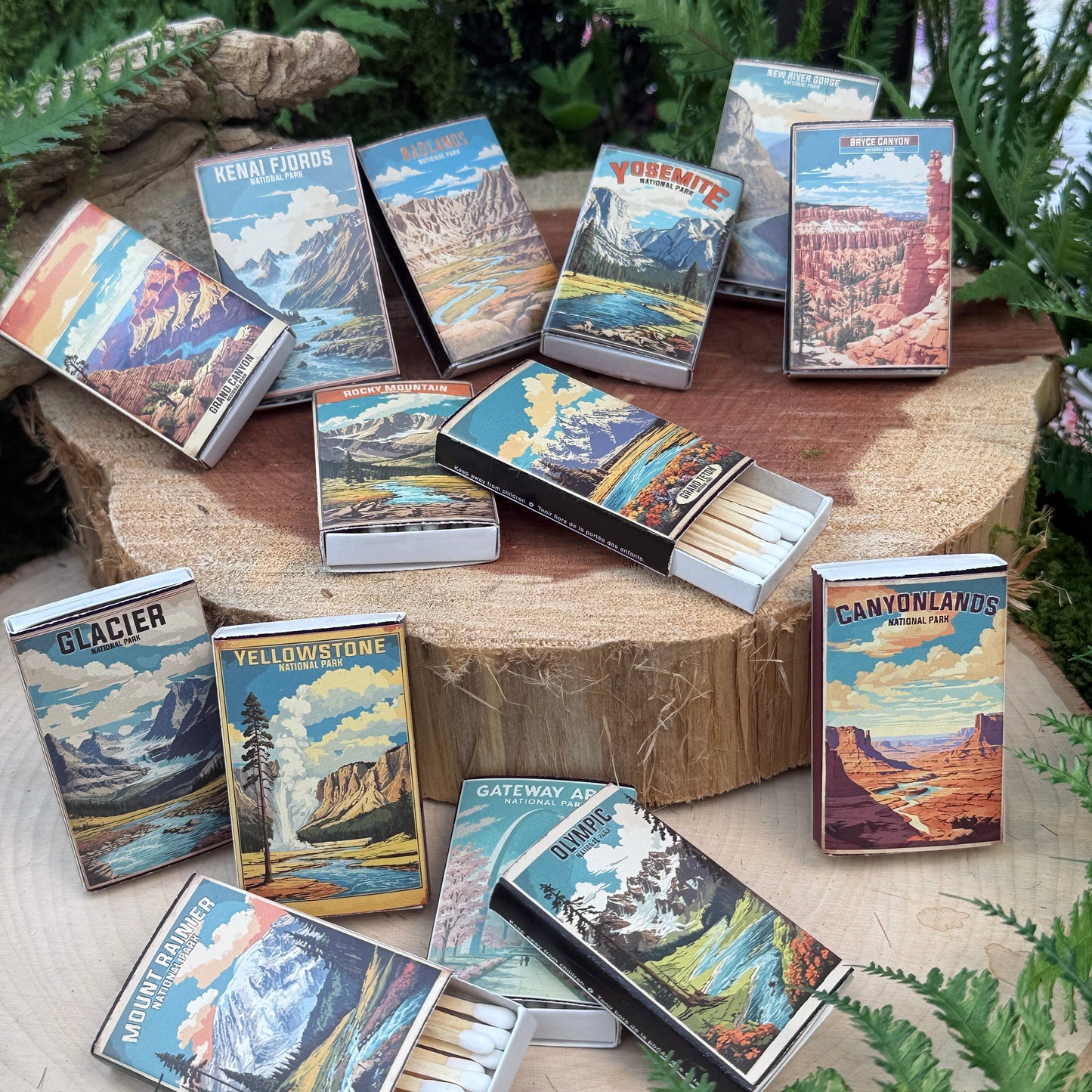 Zion Vintage-looking National Park Matchboxes