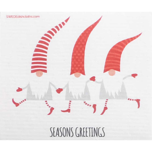Swedish Dishcloth Christmas Dancing Elves