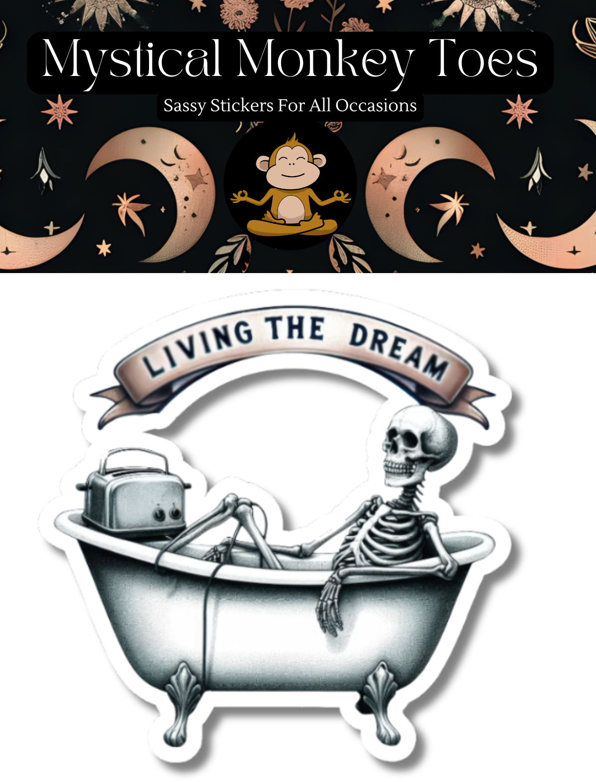 Funny Toaster Bath Sticker