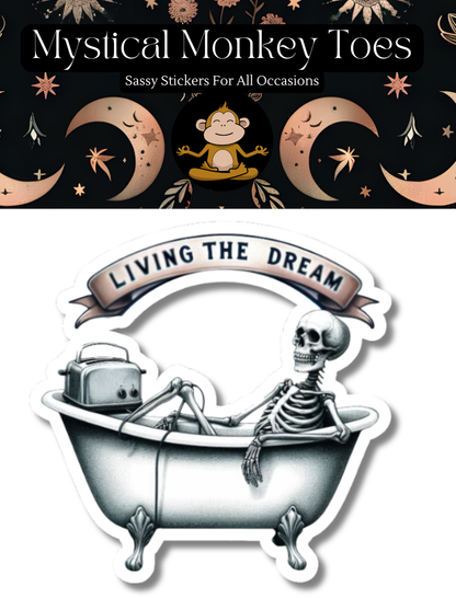 Funny Toaster Bath Sticker