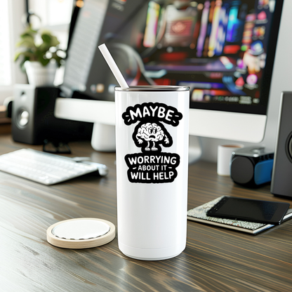 Funny Maybe Worrying Vinyl Sticker